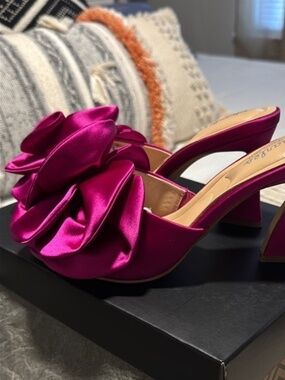 KIMCHI DRESS  MULES David Charles Pink Sz8.5